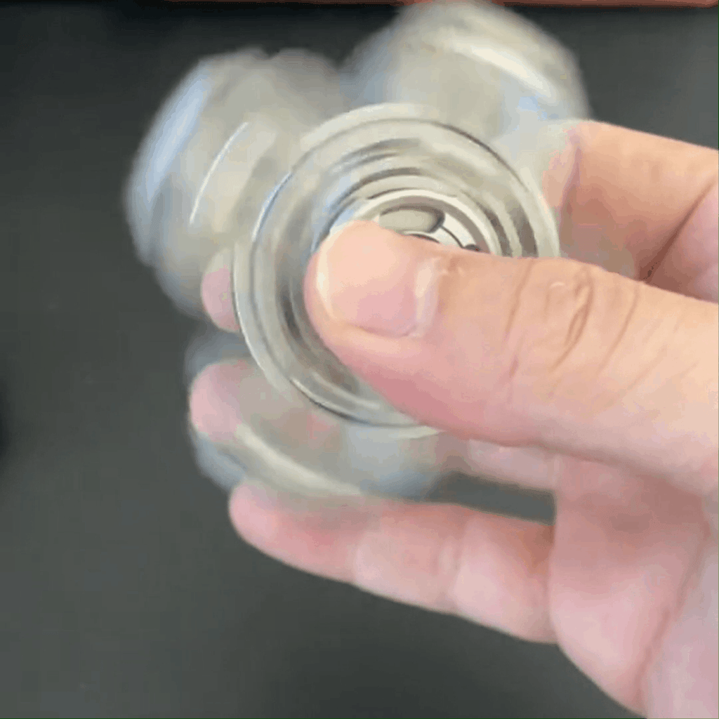 Titanium Fidget Spinner – Tuning Fork Linkage for Desk Breaks, Collecting, And Tactile detail image