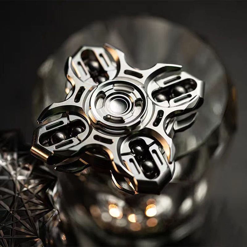 Titanium Fidget Spinner – Tuning Fork Linkage for Desk Breaks, Collecting, And Tactile detail image - detail view 3
