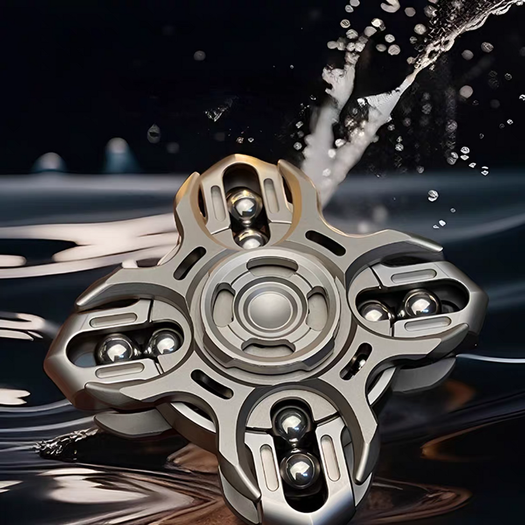 Titanium Fidget Spinner – Tuning Fork Linkage for Desk Breaks, Collecting, And Tactile detail image - detail view 4