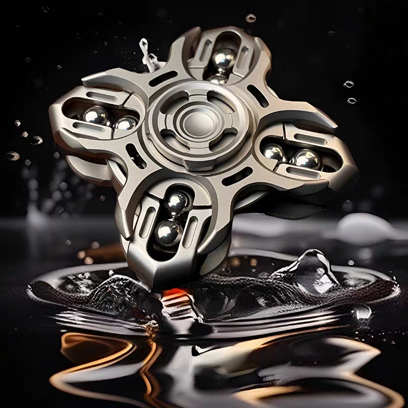 Titanium Fidget Spinner – Tuning Fork Linkage for Desk Breaks, Collecting, And Tactile detail image - detail view 5