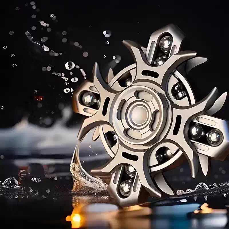Titanium Fidget Spinner – Tuning Fork Linkage for Desk Breaks, Collecting, And Tactile detail image - detail view 7