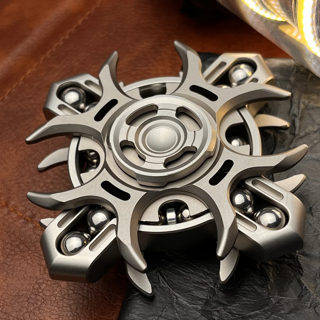 Titanium Fidget Spinner – Tuning Fork Linkage for Desk Breaks, Collecting, And Tactile detail image - detail view 9