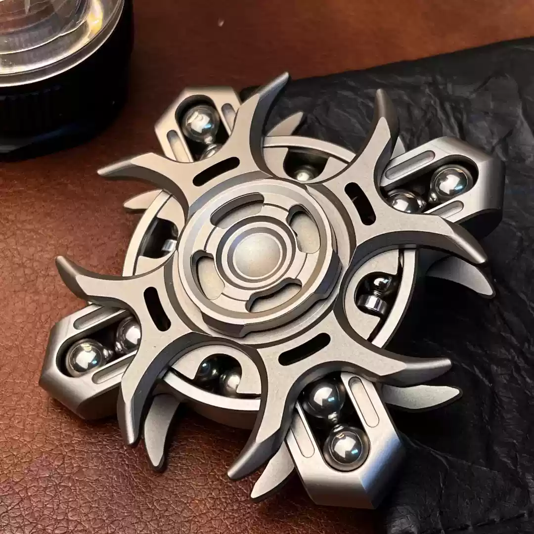 Titanium Fidget Spinner – Tuning Fork Linkage for Desk Breaks, Collecting, And Tactile product image