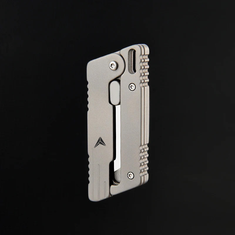 Titanium Fidget Toy – VOLOS Flick Ninja Gravity Knife with Alloy EDC Blade detail image - detail view 5