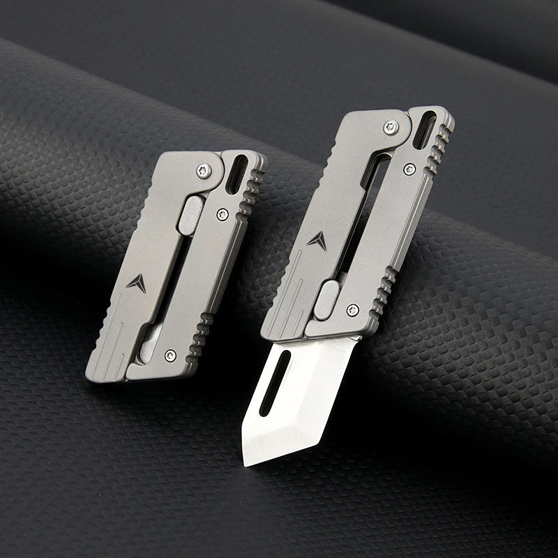 Titanium Fidget Toy – VOLOS Flick Ninja Gravity Knife with Alloy EDC Blade detail image - detail view 7