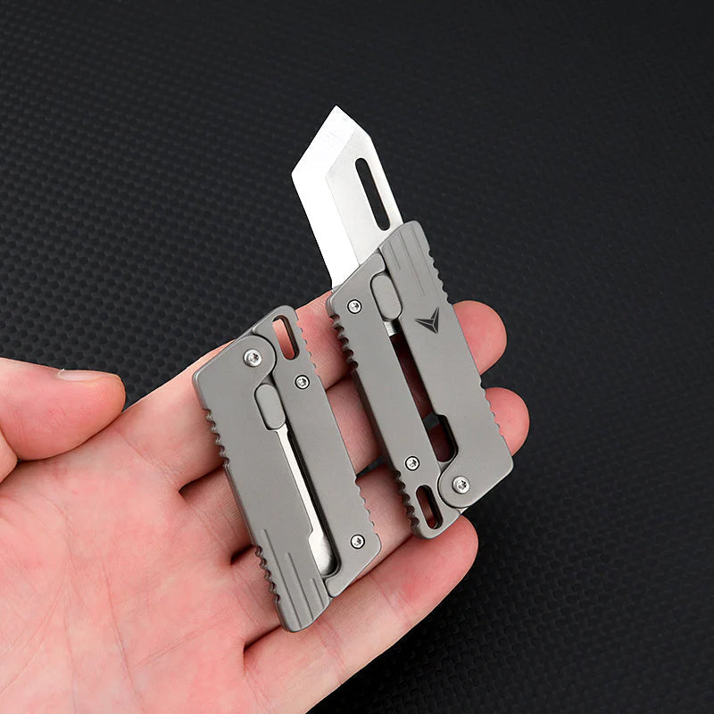 Titanium Fidget Toy – VOLOS Flick Ninja Gravity Knife with Alloy EDC Blade detail image - detail view 8