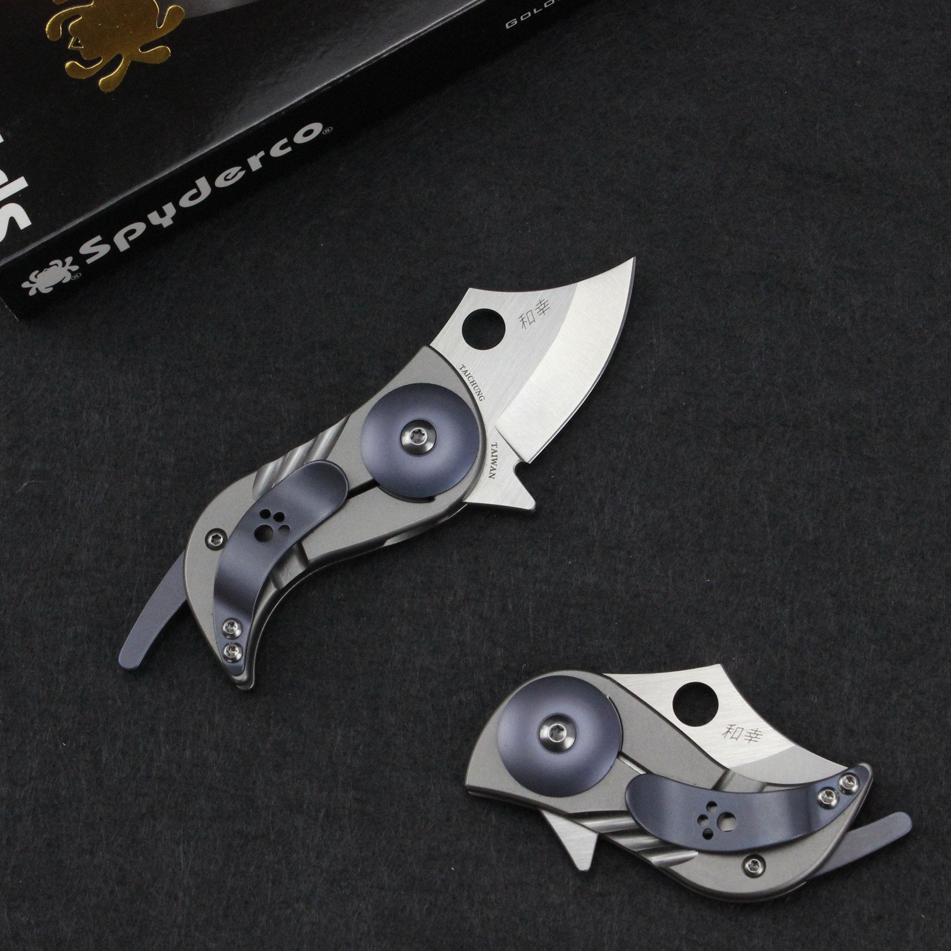 Titanium Folding Knife – Bitelock Mini EDC with 9Cr18MoV Steel & TC4 detail image - detail view 5