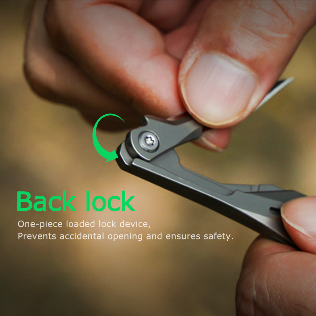 Titanium Folding Knife – Scalpel GR5 Micro Replaceable Blade EDC TSA Compliant Travel detail image - detail view 12