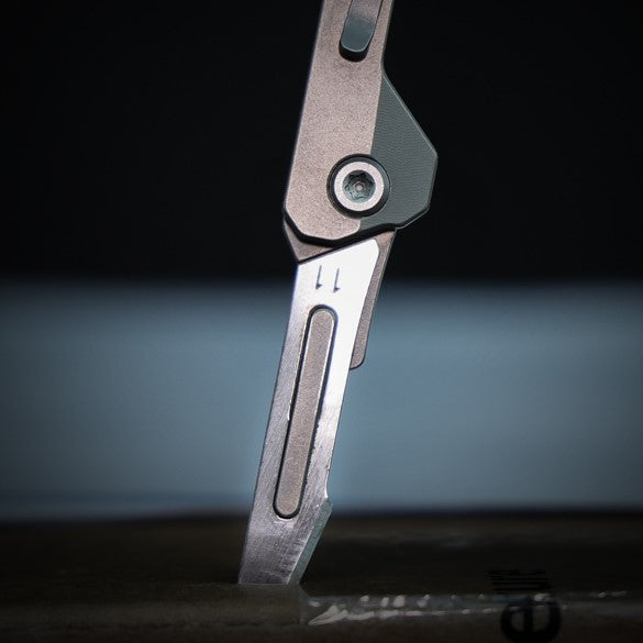 Titanium Folding Knife – Scalpel GR5 Micro Replaceable Blade EDC TSA Compliant Travel detail image - detail view 23