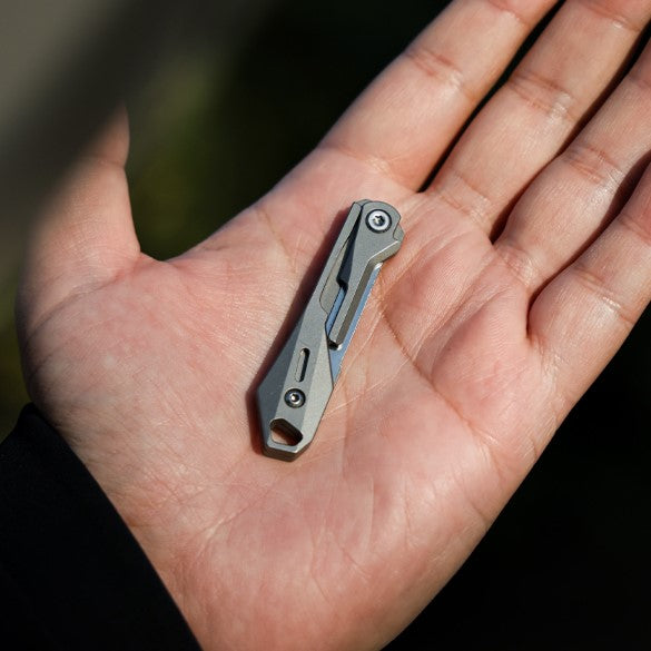 Titanium Folding Knife – Scalpel GR5 Micro Replaceable Blade EDC TSA Compliant Travel detail image - detail view 28