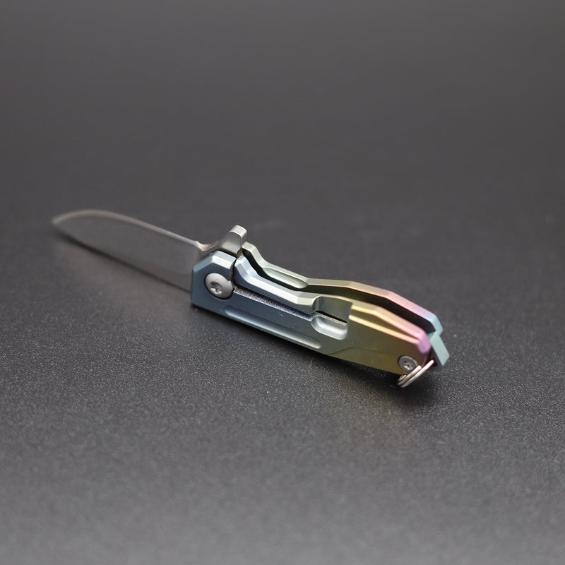 Titanium Folding Knife – Talon-X Speedster with Ultra-Portable Keychain EDC detail image
