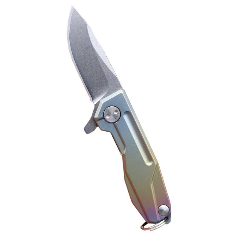 Titanium Folding Knife – Talon-X Speedster with Ultra-Portable Keychain EDC detail image - detail view 6