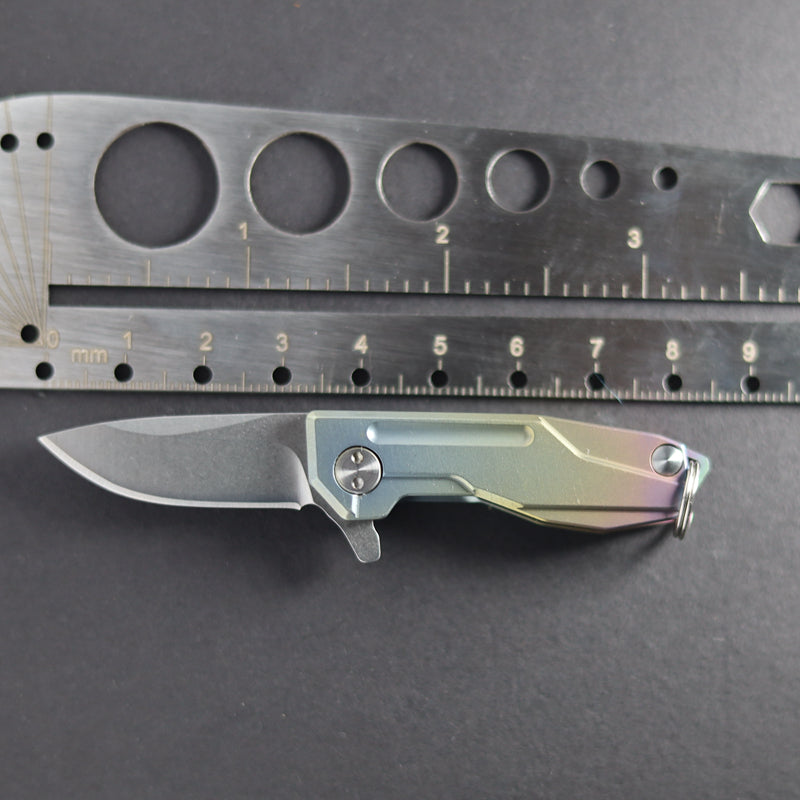 Titanium Folding Knife – Talon-X Speedster with Ultra-Portable Keychain EDC detail image - detail view 7