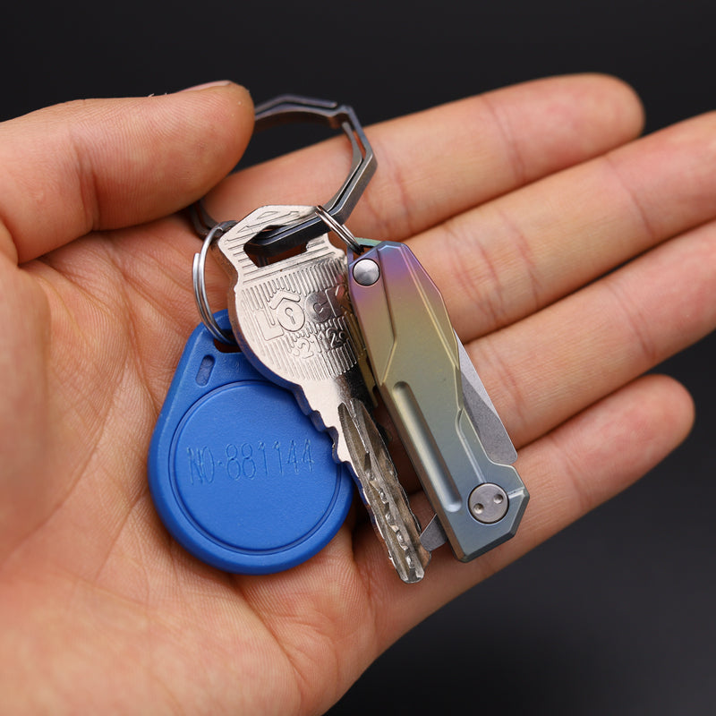 Titanium Folding Knife – Talon-X Speedster with Ultra-Portable Keychain EDC detail image - detail view 9