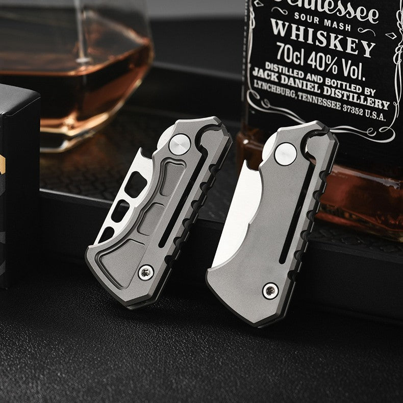 Titanium Folding Knife – Titan Claw Mini EDC with 14C28N Steel & GR5 Handle product image