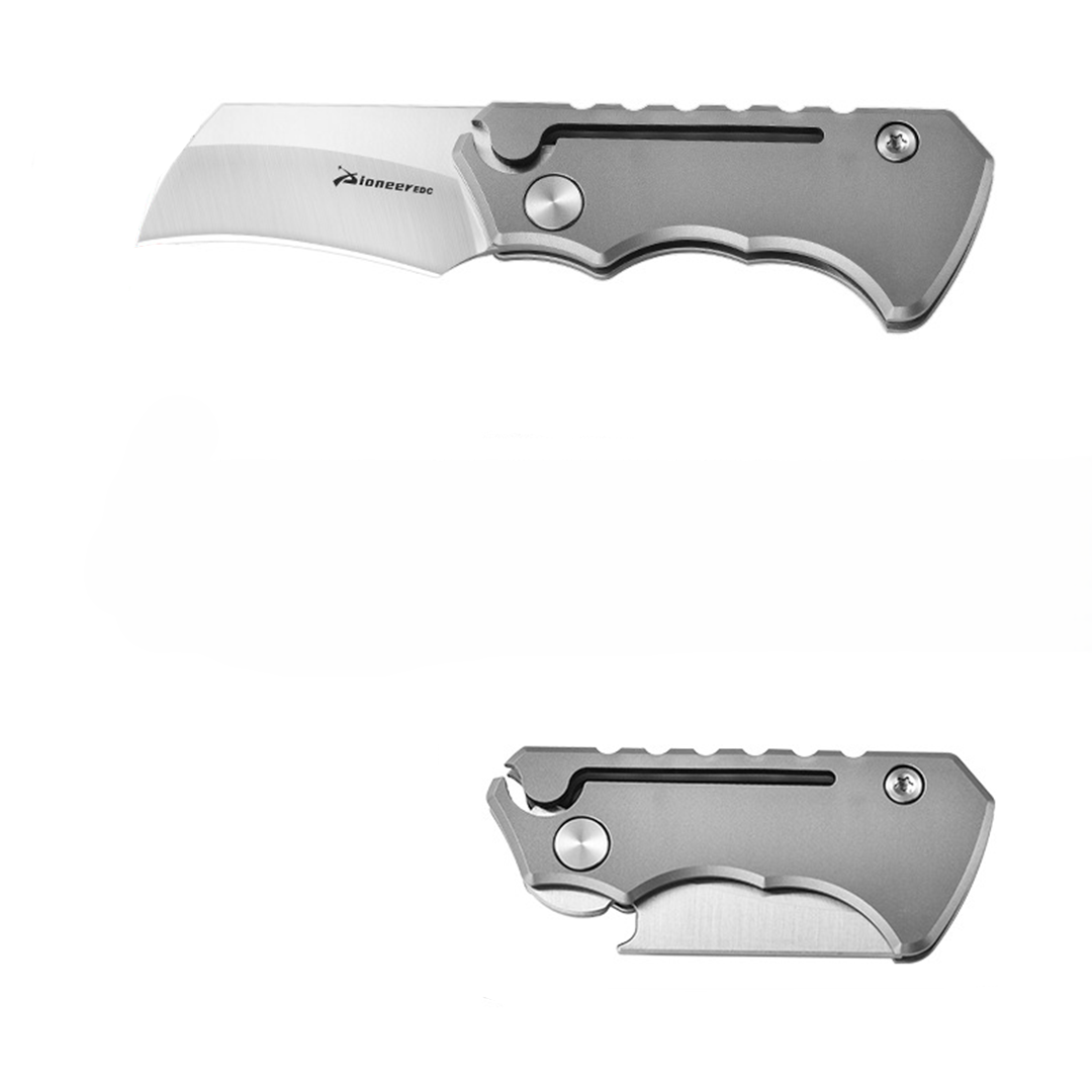 Titanium Folding Knife – Titan Claw Mini EDC with 14C28N Steel & GR5 Handle variant image