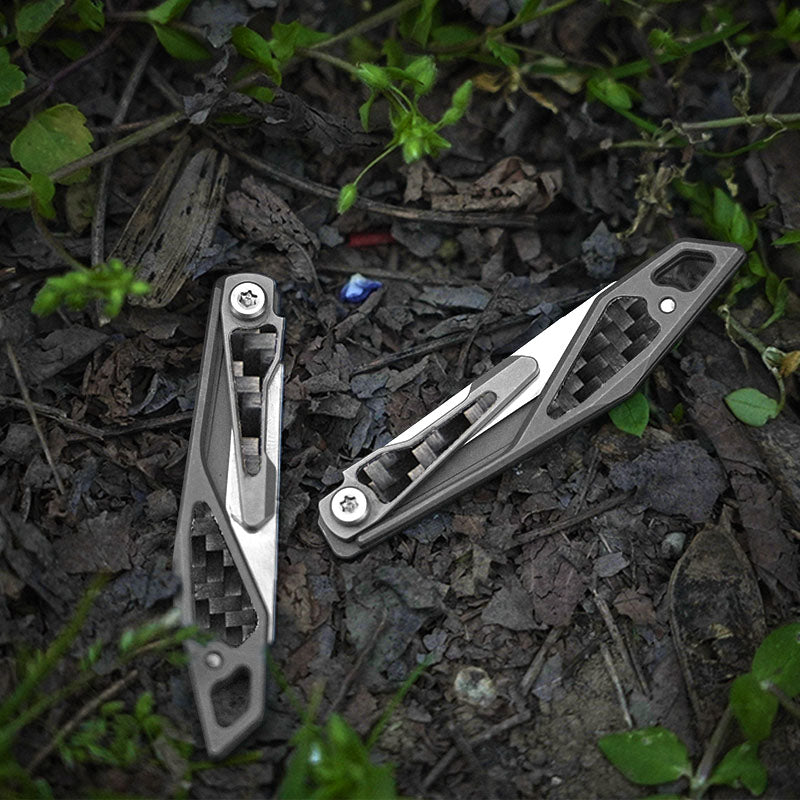 Titanium Folding Knife – WaspArmor Blade Micro Scalpel with Surgical Blade EDC Keychain detail image - detail view 20