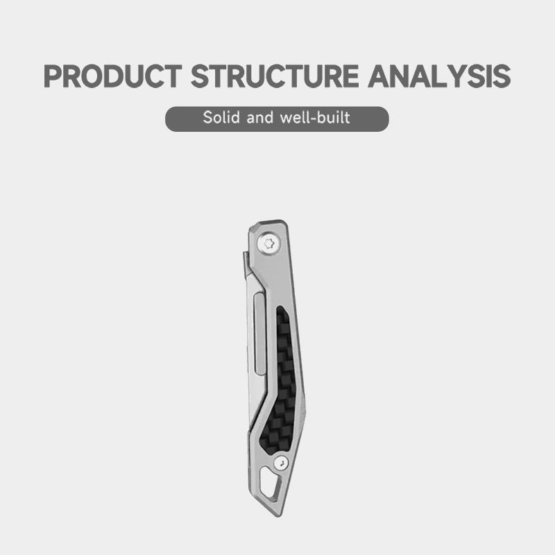 Titanium Folding Knife – WaspArmor Blade Micro Scalpel with Surgical Blade EDC Keychain detail image - detail view 6