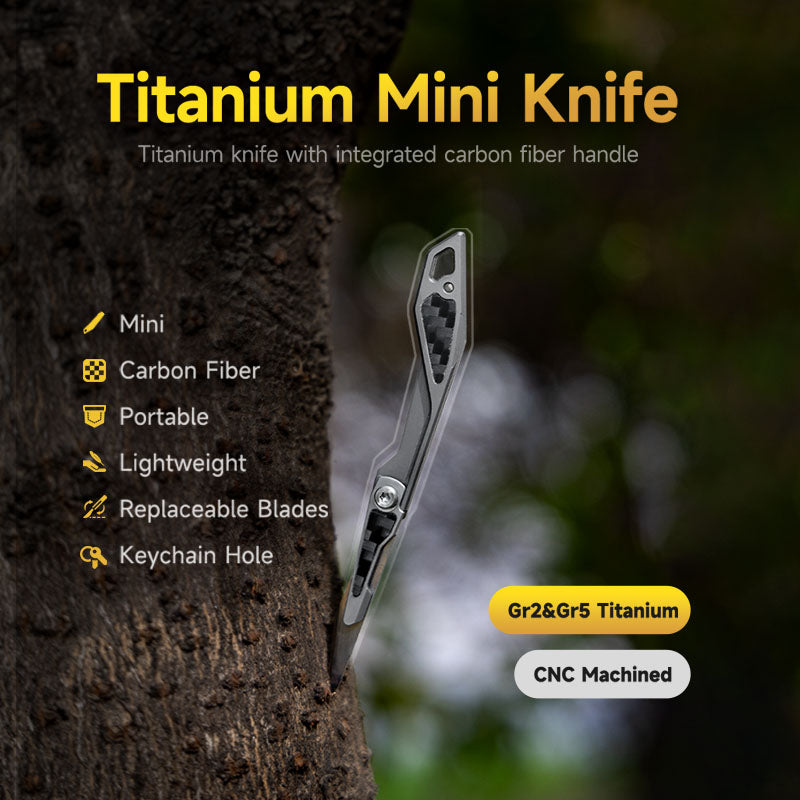 Titanium Folding Knife – WaspArmor Blade Micro Scalpel with Surgical Blade EDC Keychain detail image - detail view 7