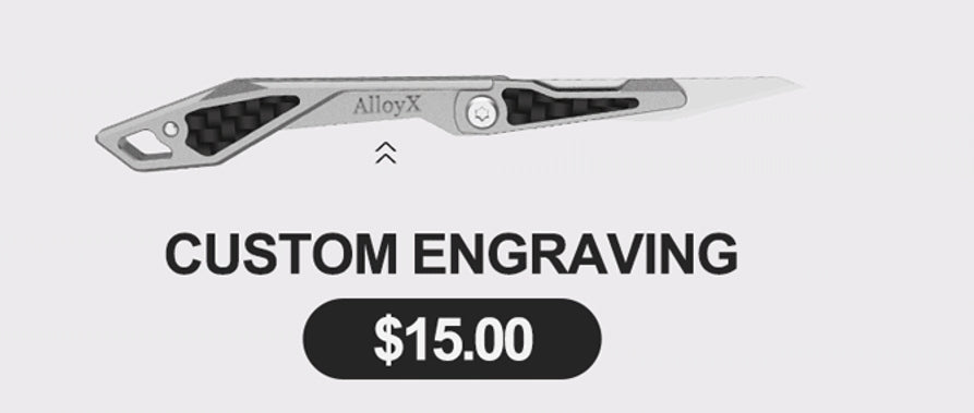 Titanium Folding Knife – WaspArmor Blade Micro Scalpel with Surgical Blade EDC Keychain variant image
