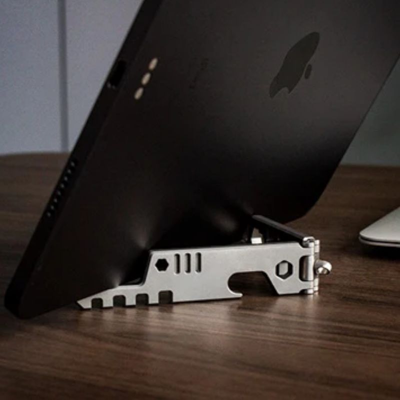 Titanium Folding Phone Stand – AceStand Foldable EDC with Multi-Functional Portable detail image - detail view 5