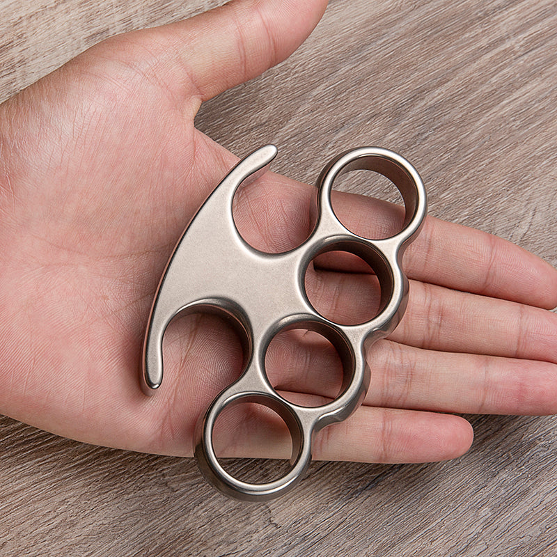 Titanium Four Finger Knuckles – Lincoln Style Stonewash Vintage Design detail image - detail view 5