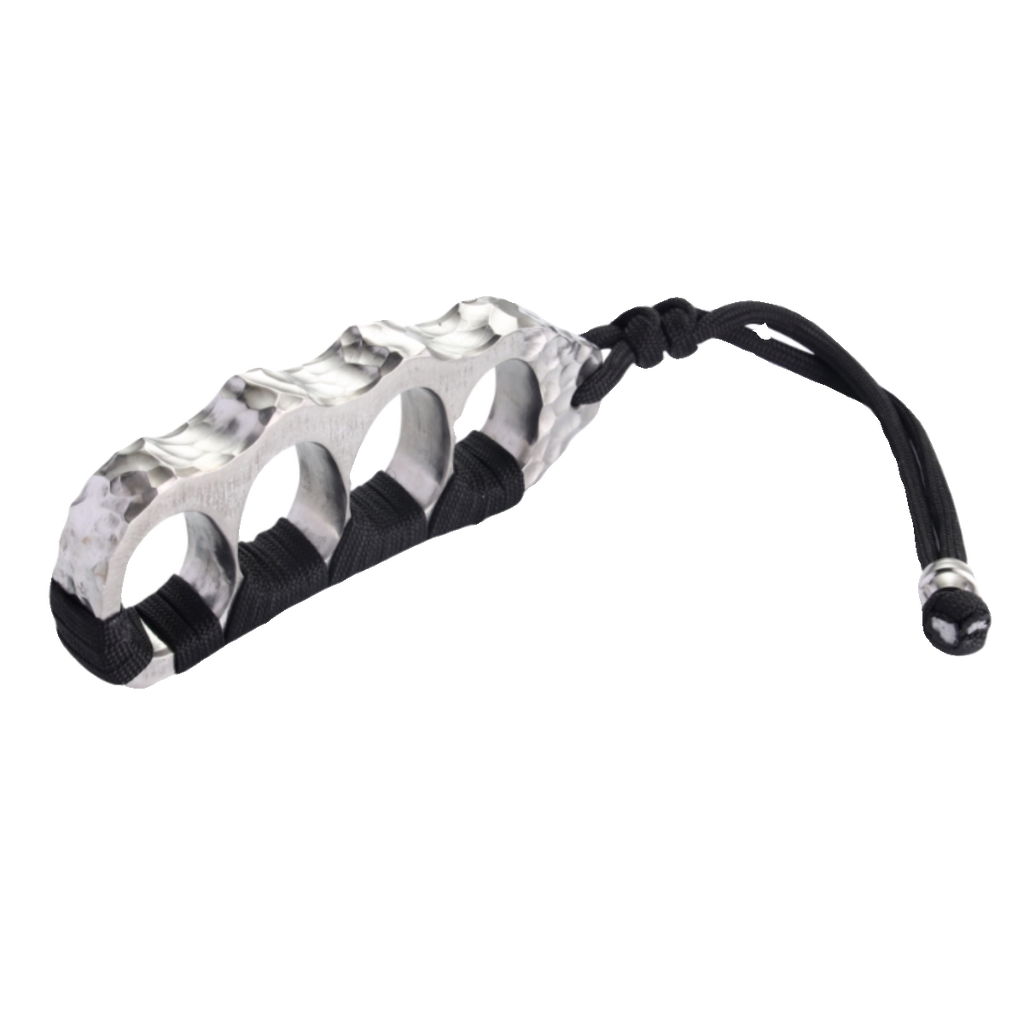 Titanium Knuckles – Brass Hand-Hammered Crater CNC One-Piece Self-Defense EDC Duster product image
