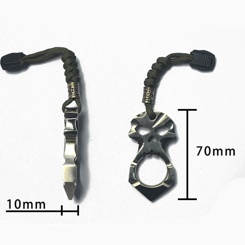 Titanium Knuckles – Skull with Alloy Aerospace Grade Lightweight Self Defense EDC detail image - detail view 3