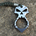 Titanium Knuckles – Skull with Alloy Aerospace Grade Lightweight Self Defense EDC product image