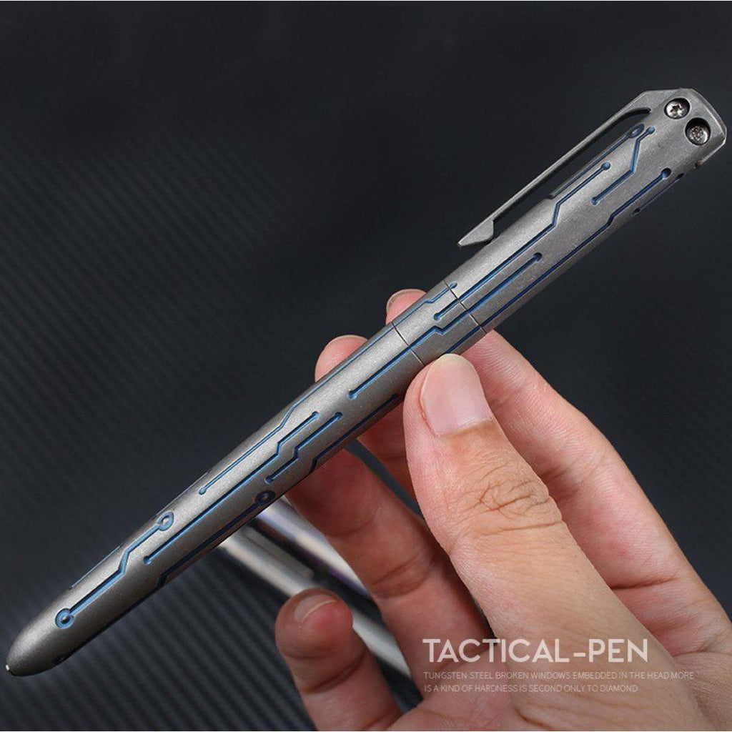 Titanium Kubotan – T800 Tactical Pen Glass Breaker for Writing, Everyday Carry detail image - detail view 5