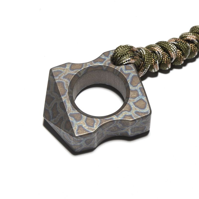 Titanium Ring – Defense with Two-Finger Window Breaker EDC Self-Defense Emergency Tool detail image - detail view 6