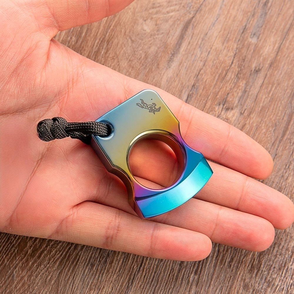 Titanium Ring – TC4 Single Finger with 15mm Thick Anodized Color Lightweight detail image - detail view 3
