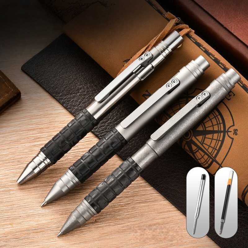 Titanium Tactical Pen – Multi-Function EDC Writing & Self-Defense Tool detail image
