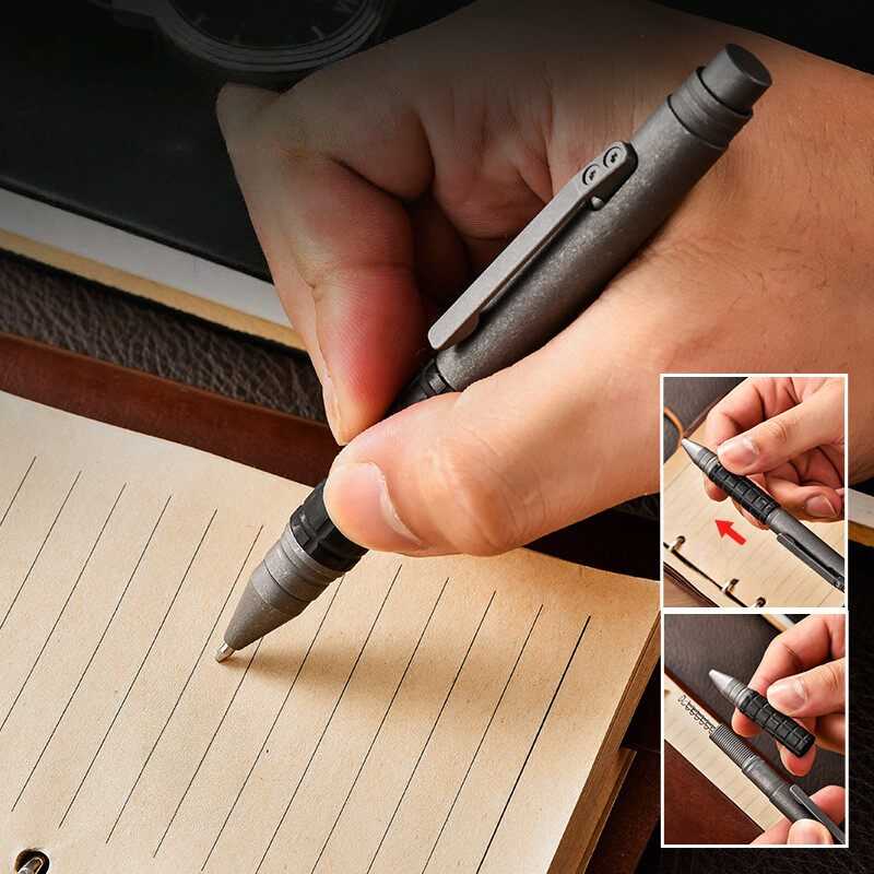 Titanium Tactical Pen – Multi-Function EDC Writing & Self-Defense Tool detail image - detail view 6