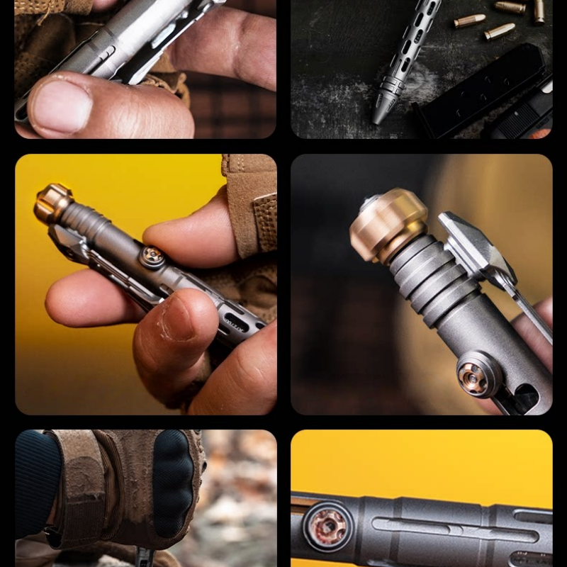 Titanium Tactical Pen – TITANER with Mech EDC Multi-Tool with Fidget Spinner detail image - detail view 10