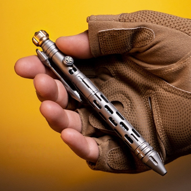 Titanium Tactical Pen – TITANER with Mech EDC Multi-Tool with Fidget Spinner detail image