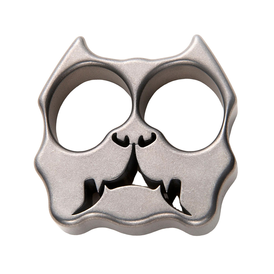 Titanium Two Finger Knuckles – TC4 Pit Bull Ultra-Thick with Stonewash 15mm Lightweight detail image