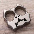 Titanium Two Finger Knuckles – TC4 Pit Bull Ultra-Thick with Stonewash 15mm Lightweight product image