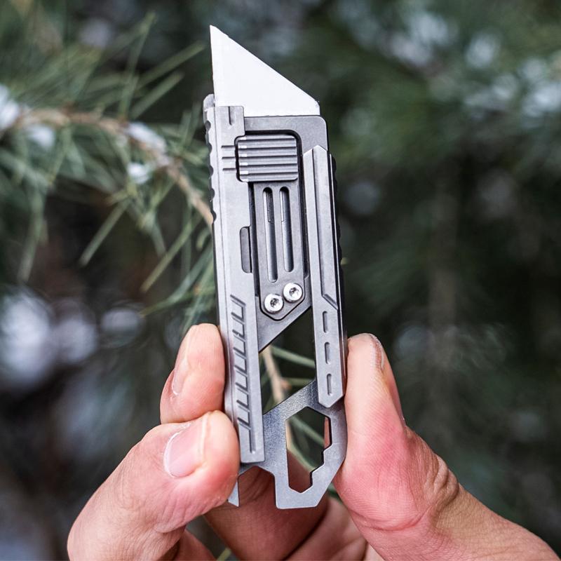 Titanium Utility Knife – SliceCard with Credit Card Size 9-in-1 EDC Multitool product image