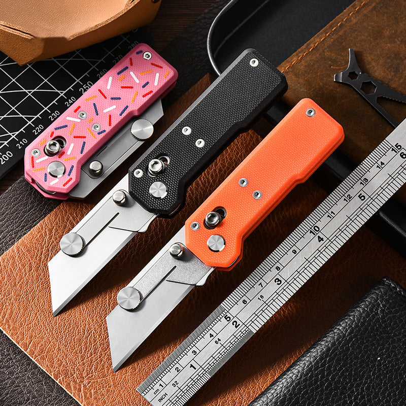 Utility Knife – ViperSlide Heavy-Duty Folding with G10 Handle detail image