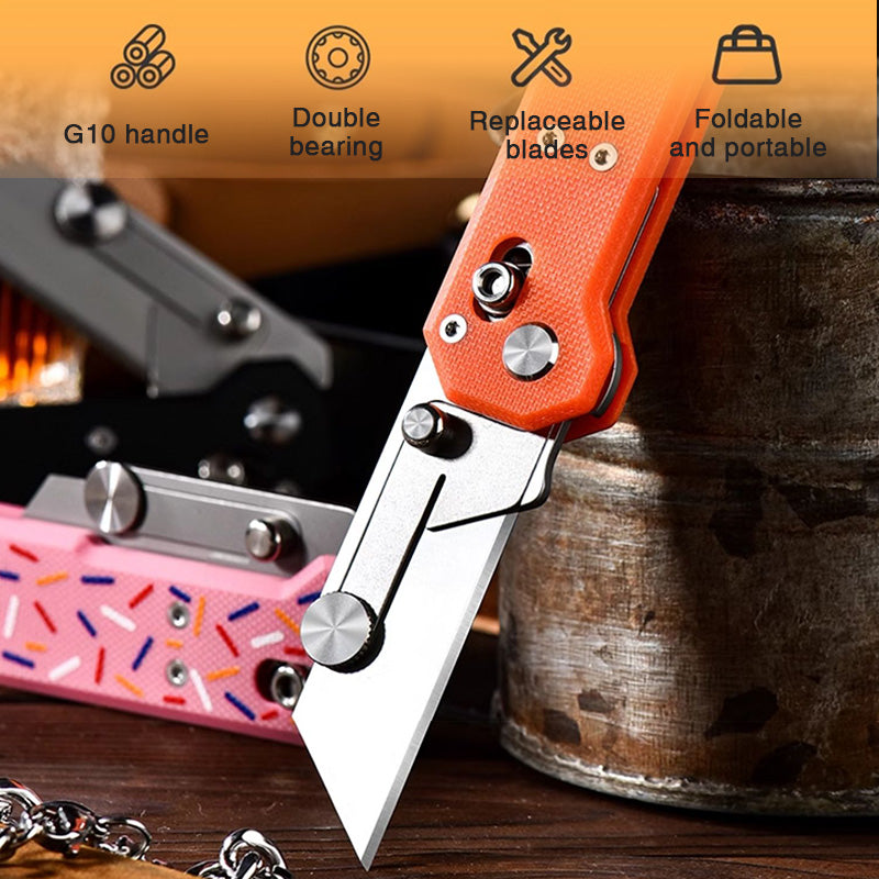 Utility Knife – ViperSlide Heavy-Duty Folding with G10 Handle detail image - detail view 3