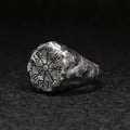 Vegvisir Compass Ring – Viking with Open Band Adjustable Gothic Punk Vintage product image