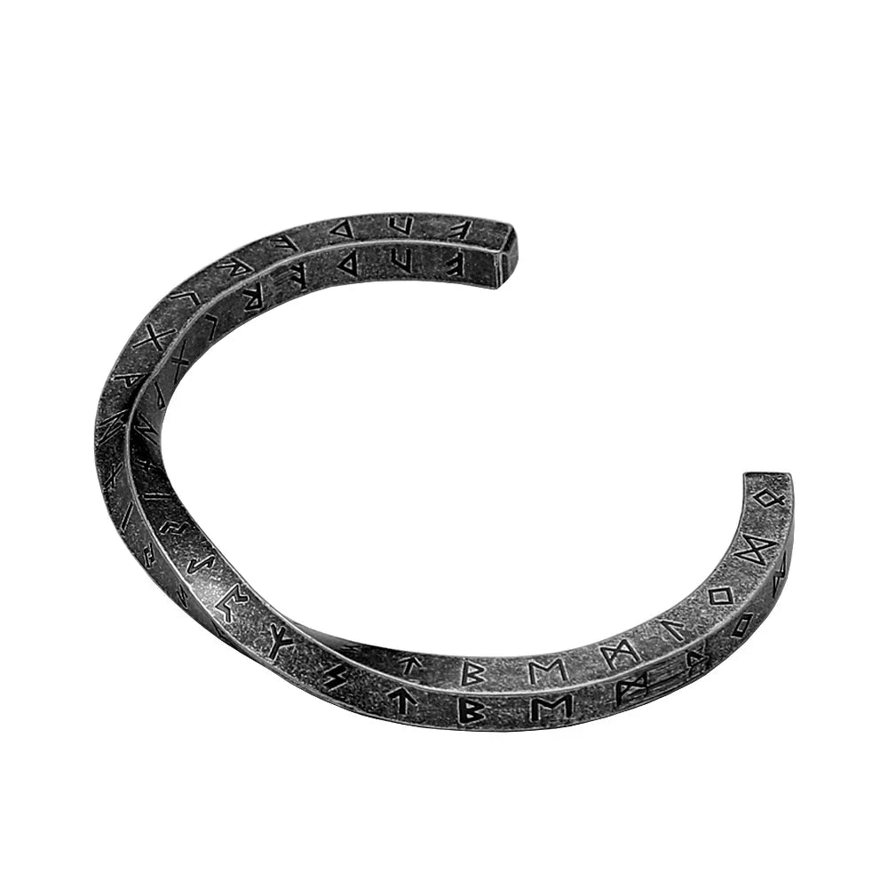 Viking Rune Bracelet – Nordic Bangle Gothic Punk Statement for Alternative Styling variant image - product view 7