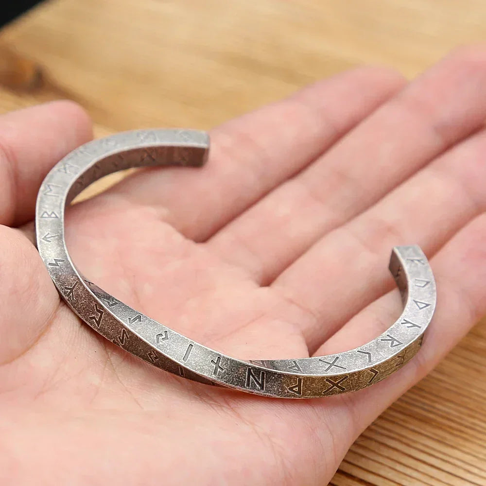 Viking Rune Bracelet – Nordic Bangle Gothic Punk Statement for Alternative Styling product image