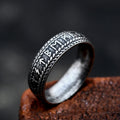 Viking Rune Ring – Futhark Norse Odin Gothic Punk Statement for Alternative Styling product image