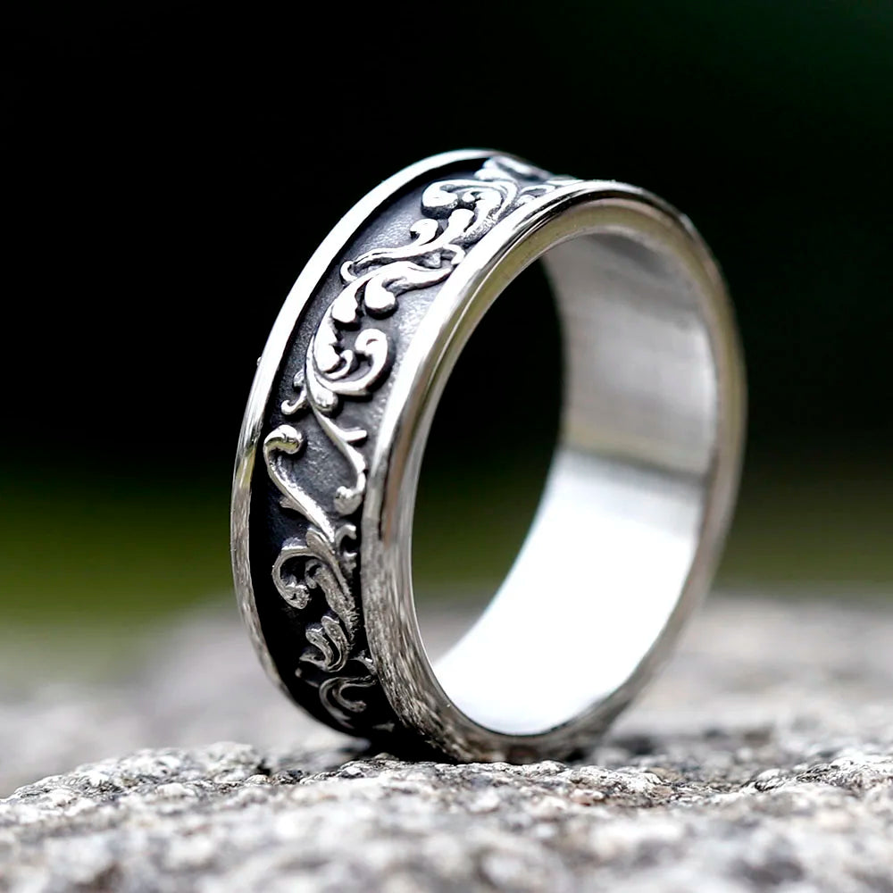 Viking Rune Ring – Punk with Gothic Spindrift Wave Biker Statement product image