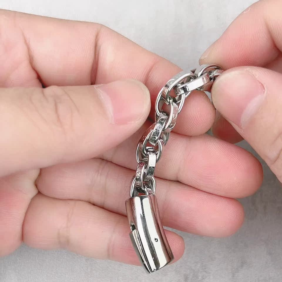 Vintage Dragon Bracelet – Six-Character Mantra with Twisted Bone Titanium Steel detail image - detail view 3